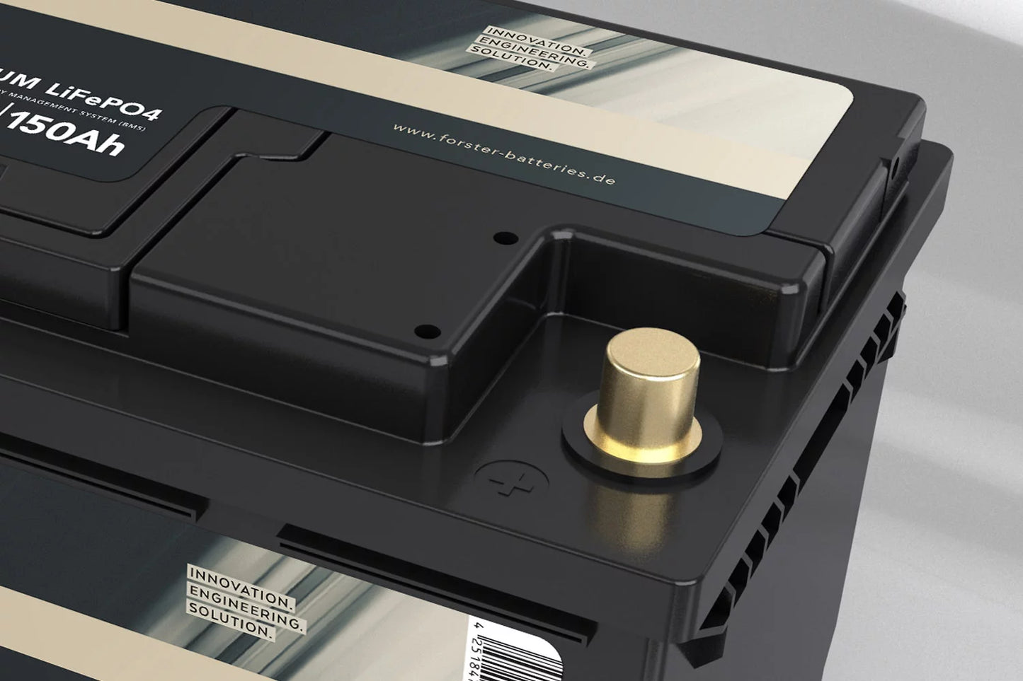 Forster 12,8V Lithium 150Ah LiFePO4 Premium Batterie | 200A-BMS-2.0 | Ducato Ford PSA | 1920Wh | IP67