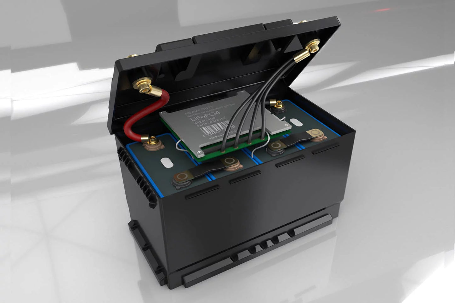 Forster 12,8V Lithium 150Ah LiFePO4 Premium Batterie | 200A-BMS-2.0 | Ducato Ford PSA | 1920Wh | IP67