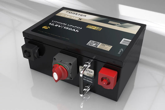 Forster 12,8V Lithium 150Ah LiFePO4 Premium Batterie | 200A-BMS-2.0 | Ducato Ford PSA | 1920Wh