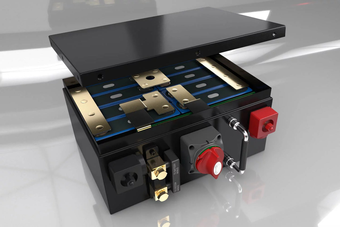 Forster 12,8V Lithium 200Ah LiFePO4 Premium Batterie | 200A-BMS-2.0 | Ducato Ford PSA | 2560Wh