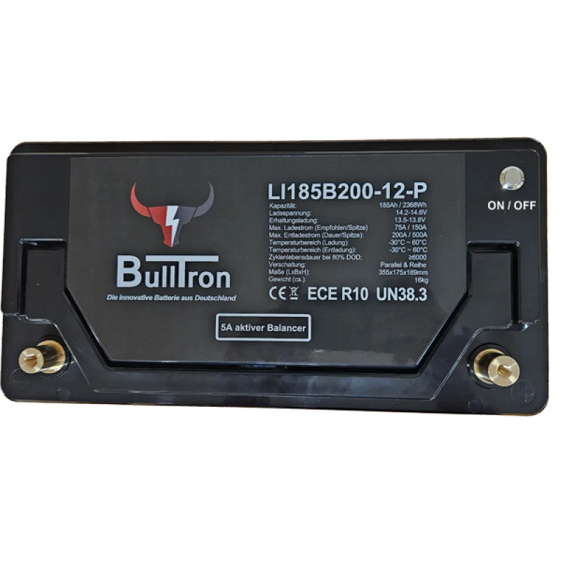 BullTron LiFePO4  Polar 185Ah 12.8V Akku mit Smart BMS, Bluetooth App und Heizung