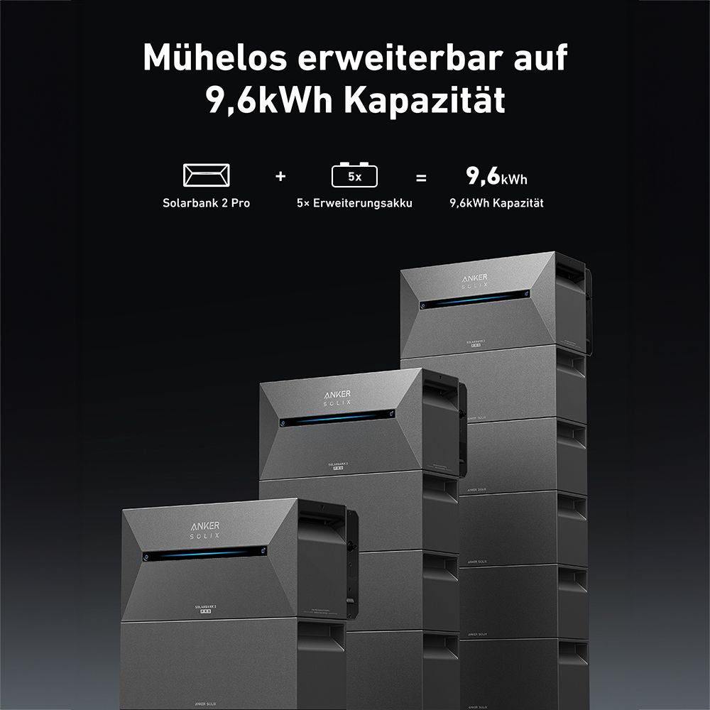 Anker SOLIX 2 E1600 PLUS / 2 MPPT Solarbank All-in-One Balkonkraftwerk-Speicher