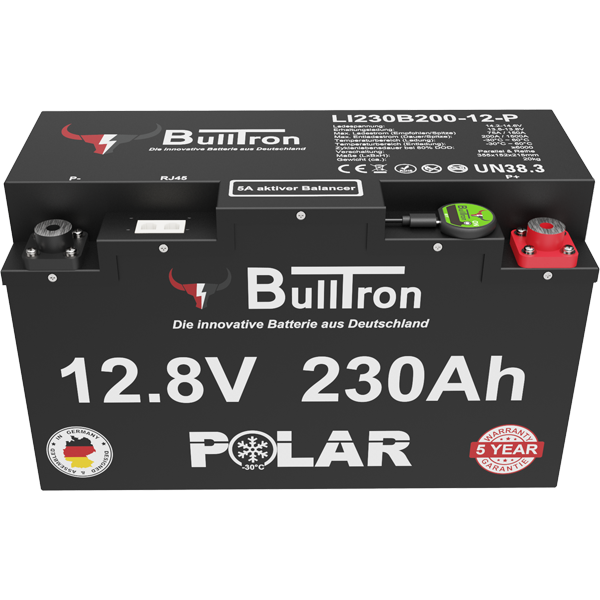 BULLTRON LIFEPO4 POLAR 230AH 12V AKKU MIT BMS BLUETOOTH und Heizung