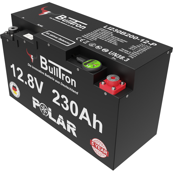 BULLTRON LIFEPO4 POLAR 230AH 12V AKKU MIT BMS BLUETOOTH und Heizung
