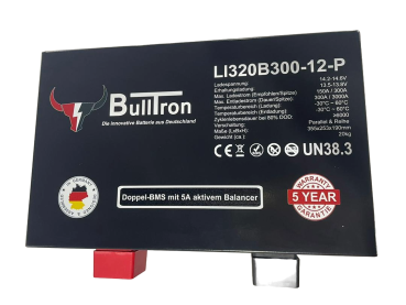 BULLTRON LIFEPO4 POLAR 320AH 12V AKKU MIT Smart Doppel BMS BLUETOOTH und Heizung