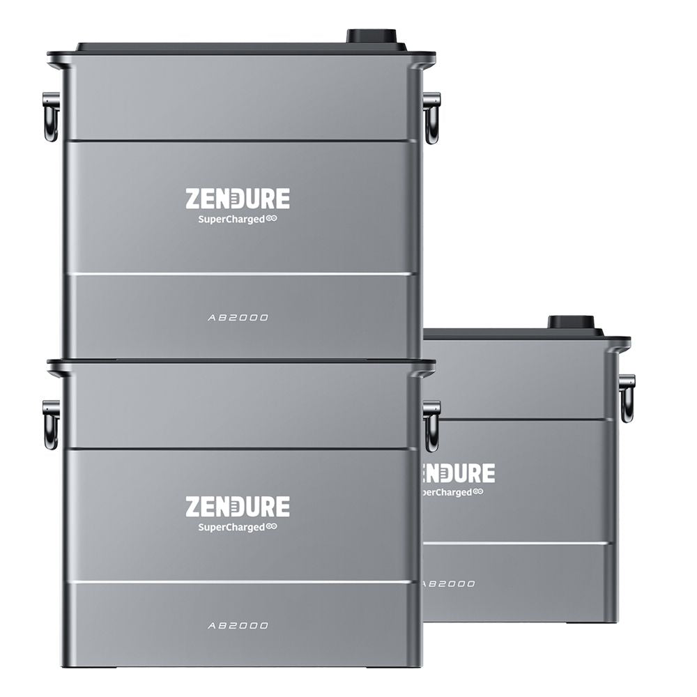 Balkonkraftwerk Zendure SolarFlow 5,76kWh 1920W HMS-800W-2T Balkonkraftwerk Bifazial Black Frame - 5m Anschlusskabel