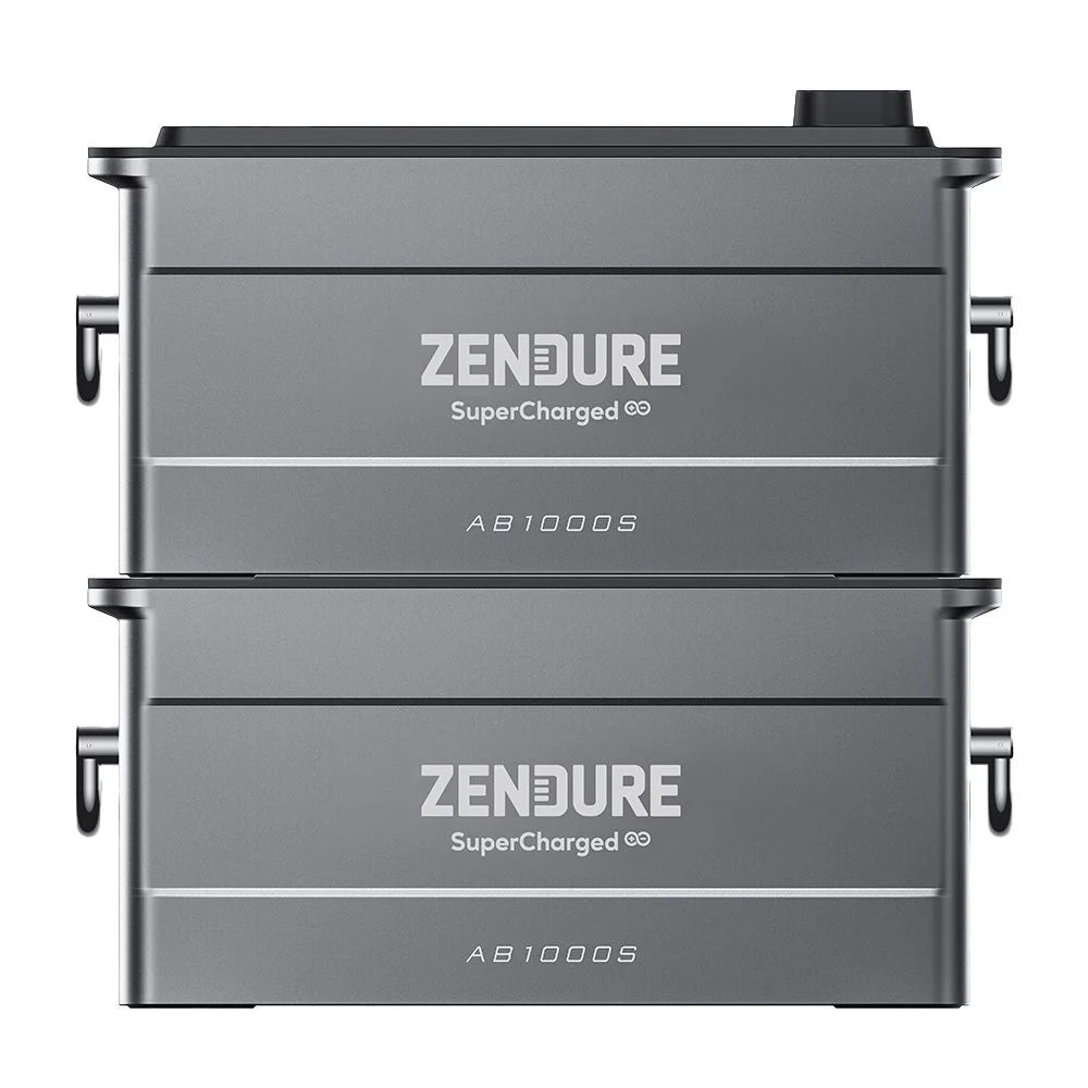 Balkonkraftwerk Zendure SolarFlow 1,92kWh 1920W HMS-800W-2T Bifazial Black Frame - 5m Anschlusskabel