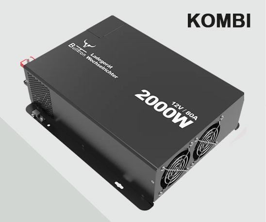 Bulltron 2000W/80A Kombi-Wechselrichter 12V/230V