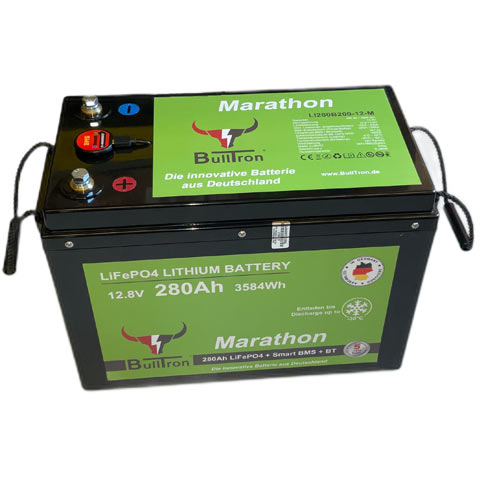 BULLTRON LIFEPO4 POLAR 280AH Marathon 12V AKKU MIT BMS BLUETOOTH und Heizung