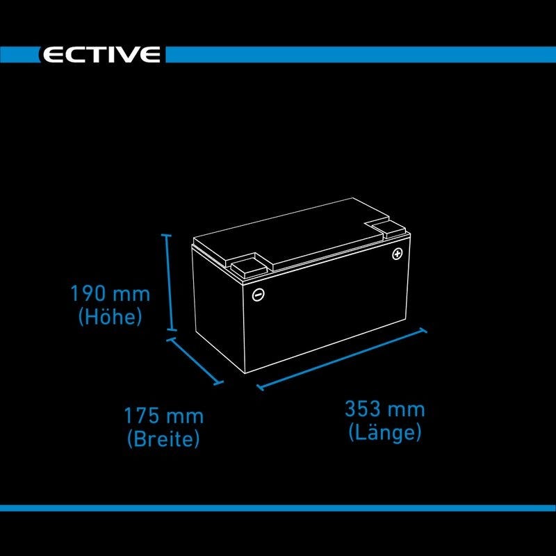 ECTIVE LC 100 LT LFP 12V LIFEPO4 LITHIUM 100 AH