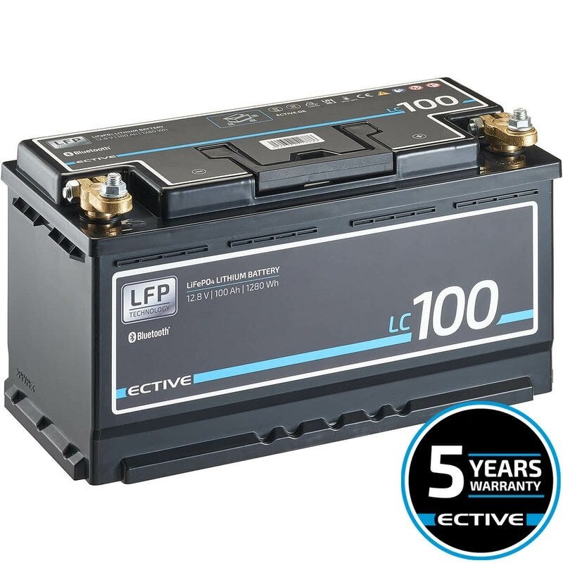 ECTIVE LC 100 LT LFP 12V LIFEPO4 LITHIUM 100 AH