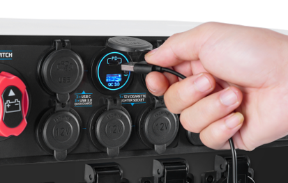 ECTIVE AccuBox 200s tragbare Stromversorgung - Modell 2023 - mit 200Ah Lithium Batterie, integriertem Wechselrichter und MPPT