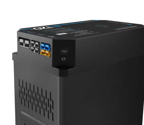 ECTIVE AccuBox 120s tragbare Stromversorgung - Modell 2023 - mit 120Ah Lithium Batterie, integriertem Wechselrichter und MPPT